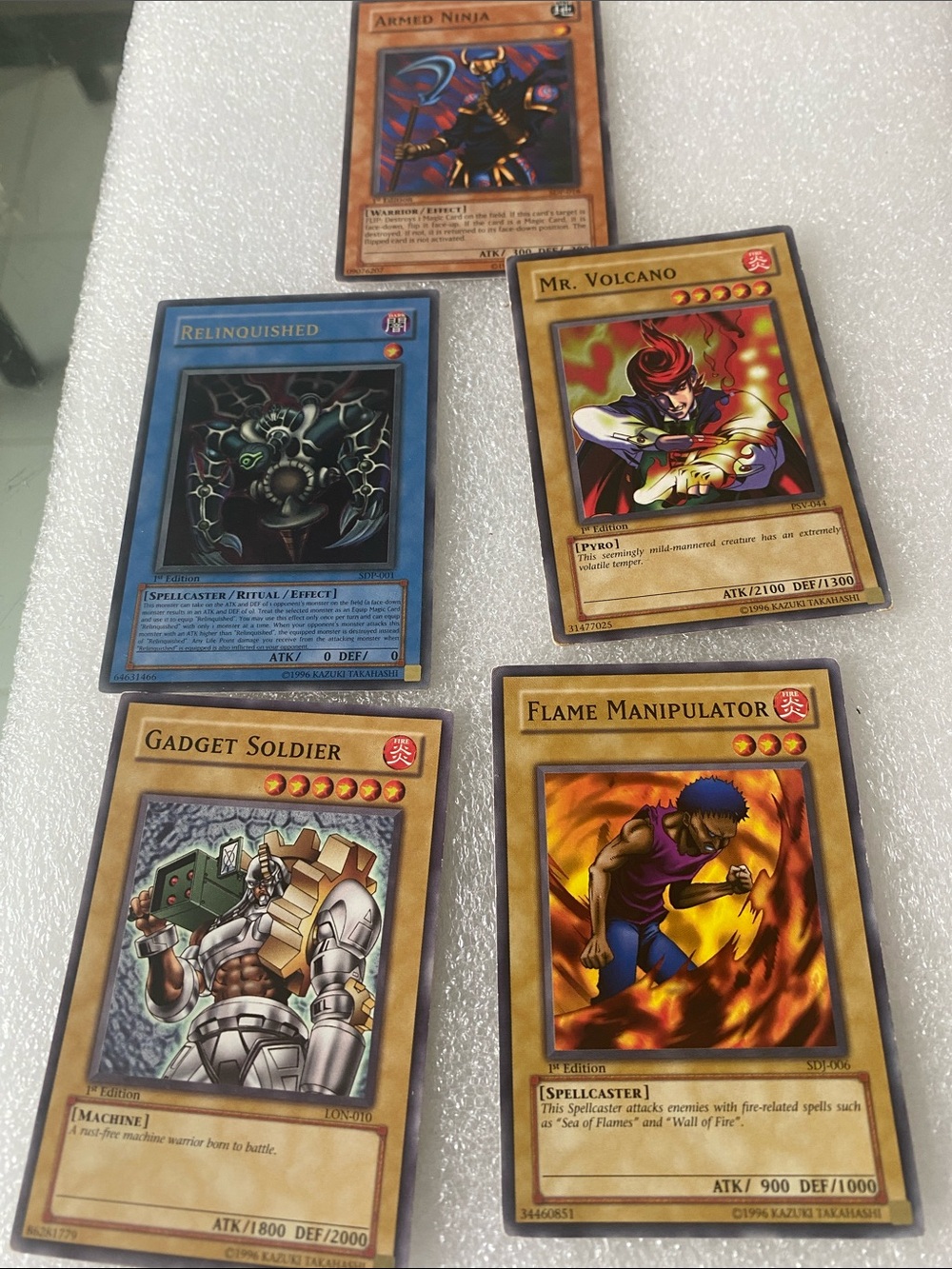 Trading Card Game Single-Card Lot - Assorted Cards (Blue, Yellow, Gold, Brown)